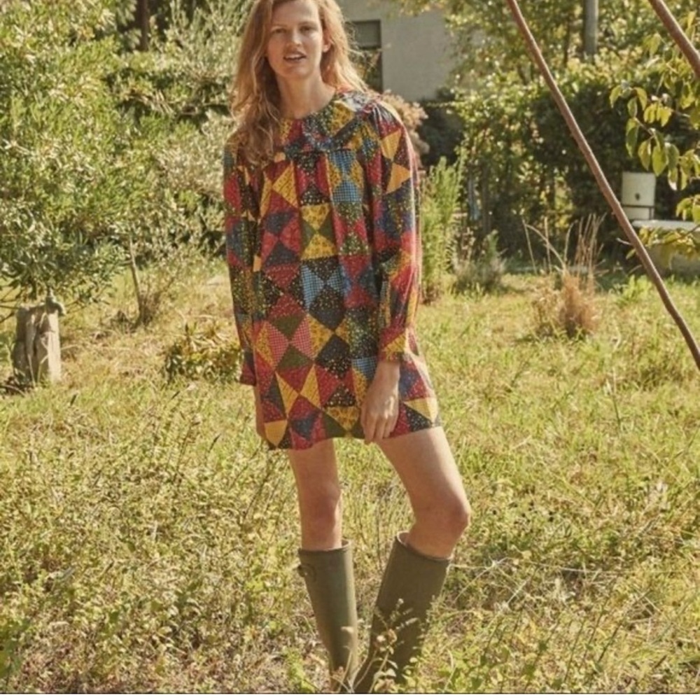 Doen Multicolor Patchwork Dress